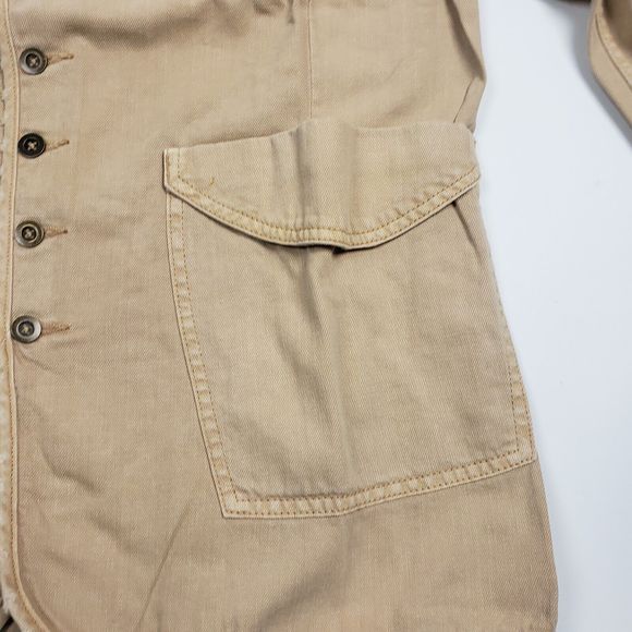 Sandrine Rose Women's Tan Denim Empire Jacket size M - Picture 5 of 14